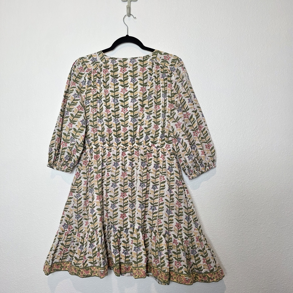 Marea Solana Floral Marigold Dress Size Large - Picture 12 of 14